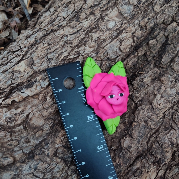🌹The🌺Talkin Flower 🥀🌸 Pink Rose Pin - Picture 5 of 5